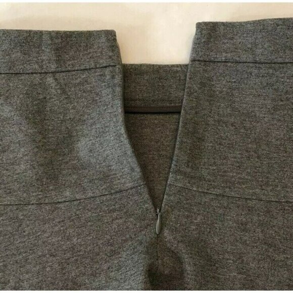 Banana Republic Mini Skirt Size 2 Gray Casual Workwear Stretch Full Swing Ruffle - Picture 7 of 10